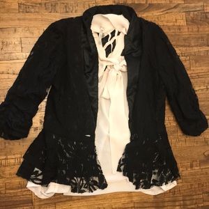 Black lace blazer